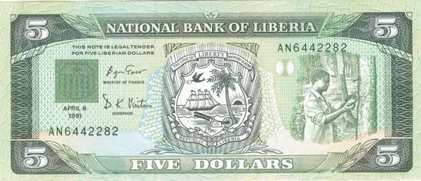 Liberia - P-20 - Foreign Paper Money